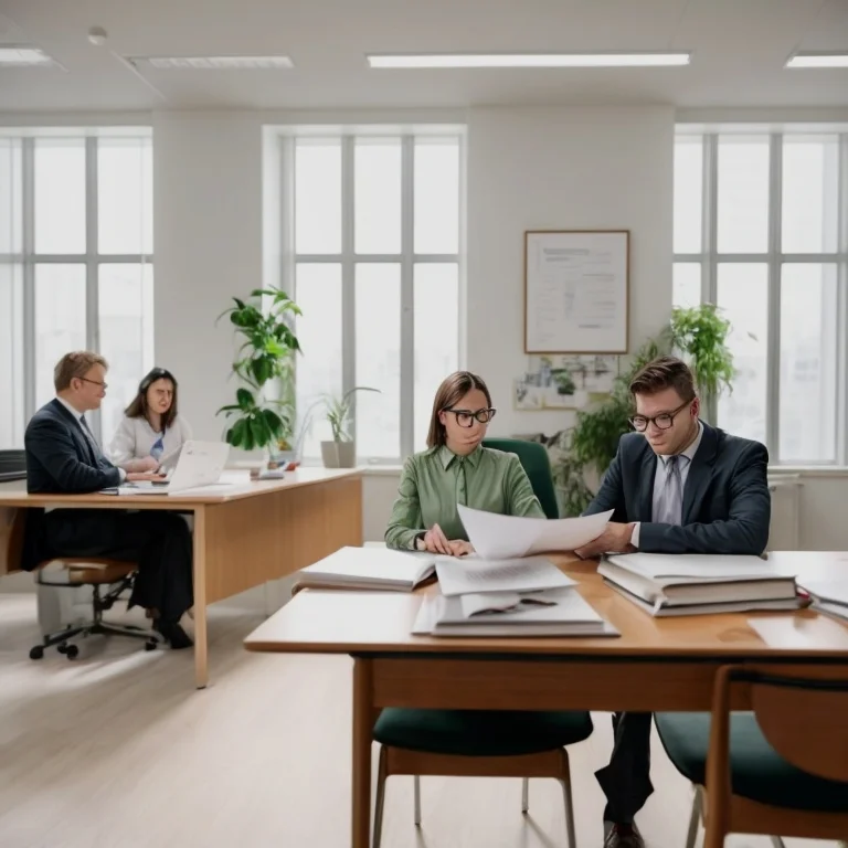 Legal scales and paperwork